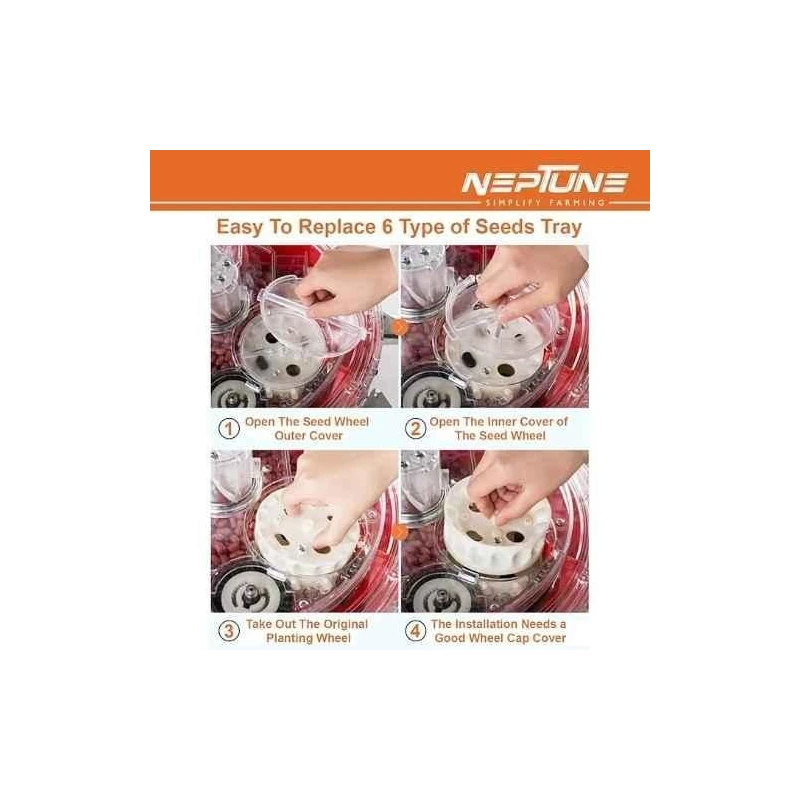 Neptune MS-12T 12 Teeth Hand Operated Portable Seeder Machine image-7