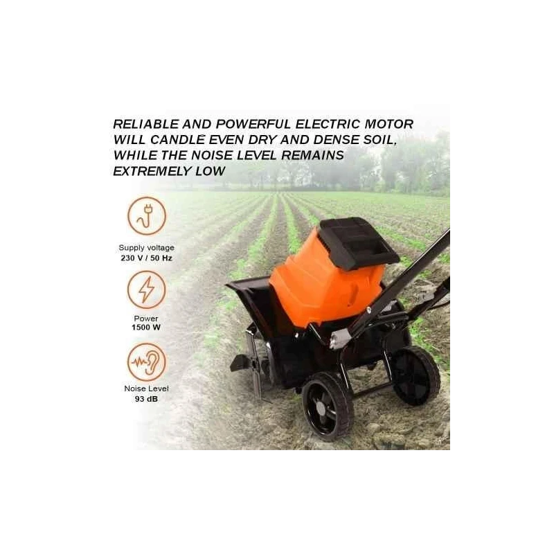 Neptune NC-41E 1500W Electric Garden Tiller Cultivator & Rotavator image-1