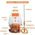 Neptune NF-767 25L 1HP 4 Stroke White Knapsack Petrol Engine Power Sprayer image-3