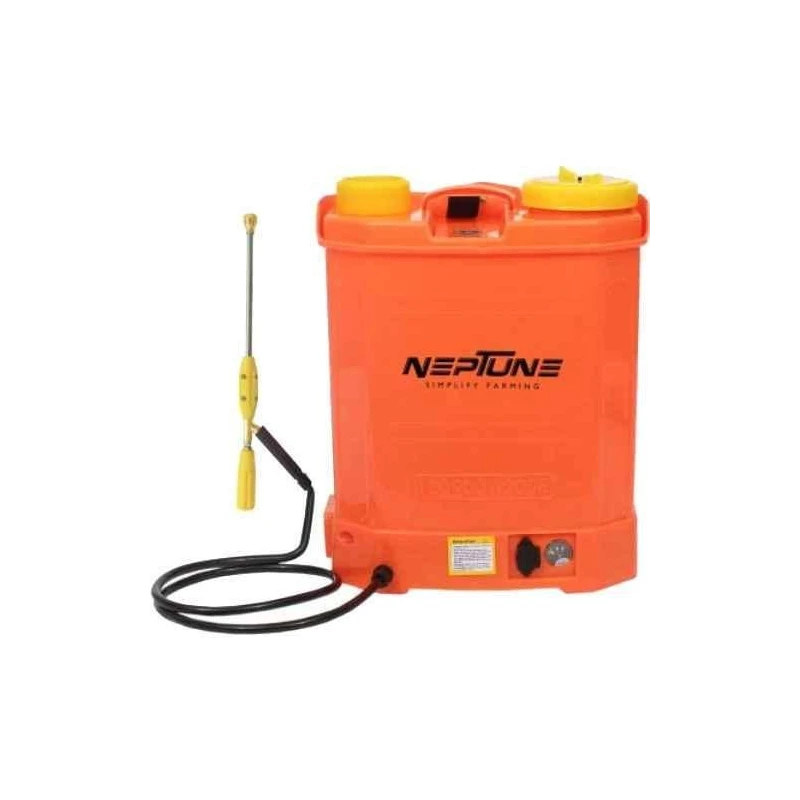 Neptune BS-13-Plus 16L 12V Orange Knapsack Battery Operated Double Pump Garden Sprayer image-5