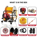Neptune NPW-768 WH 1HP 35CC Power Pressure Sprayer with 4 Stroke Engine and 50 Meter Hose Pipe image-5