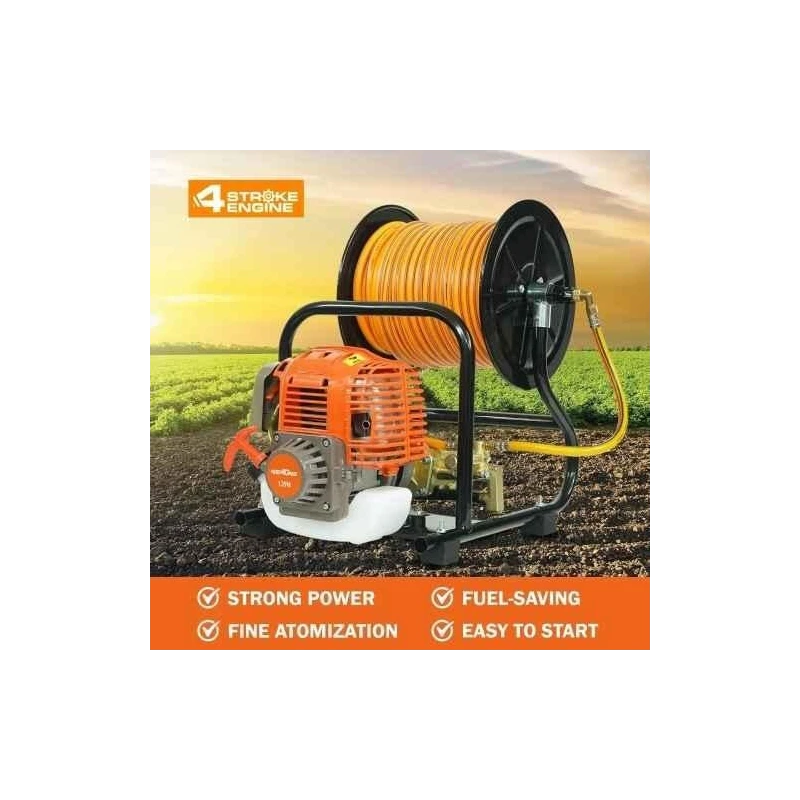 Neptune NPW-768 WH 1HP 35CC Power Pressure Sprayer with 4 Stroke Engine and 50 Meter Hose Pipe image-6