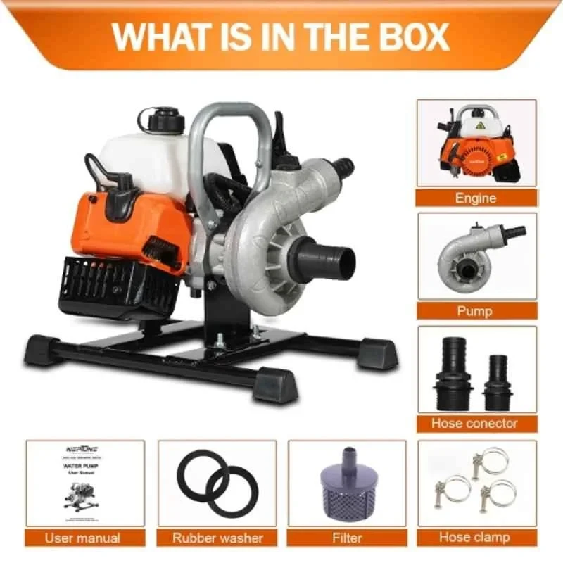 Neptune NWP-520 Simply Farming 1.5HP 2 Stroke Petrol Engine Water Pump image-3