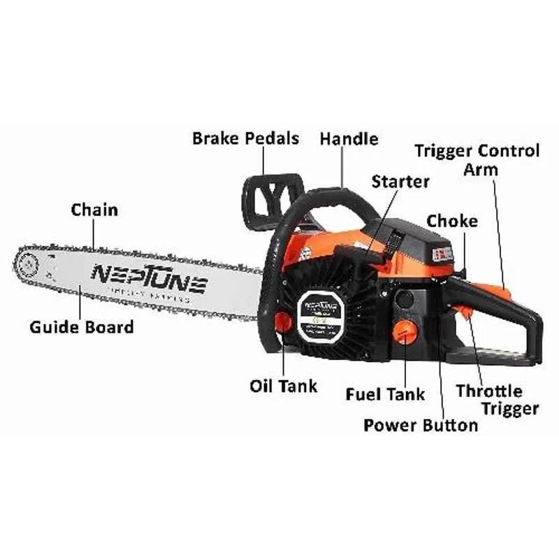 Neptune CS-58 3.5HP 2500W Chain Saw with 22 inch Saw Blade image-5