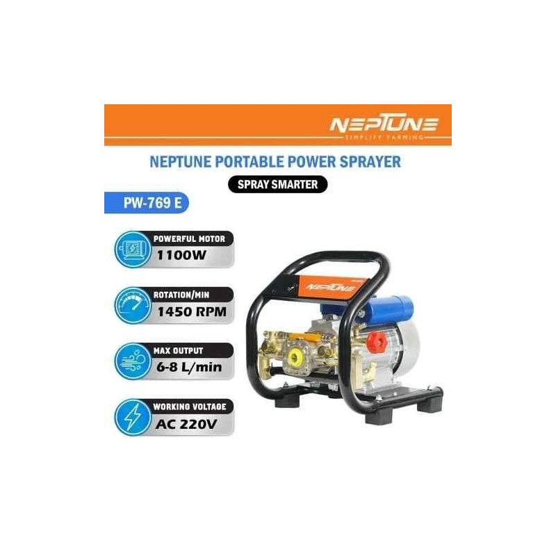 Neptune PW-769E 1100W Electric Portable Power Pressure Sprayer image-2