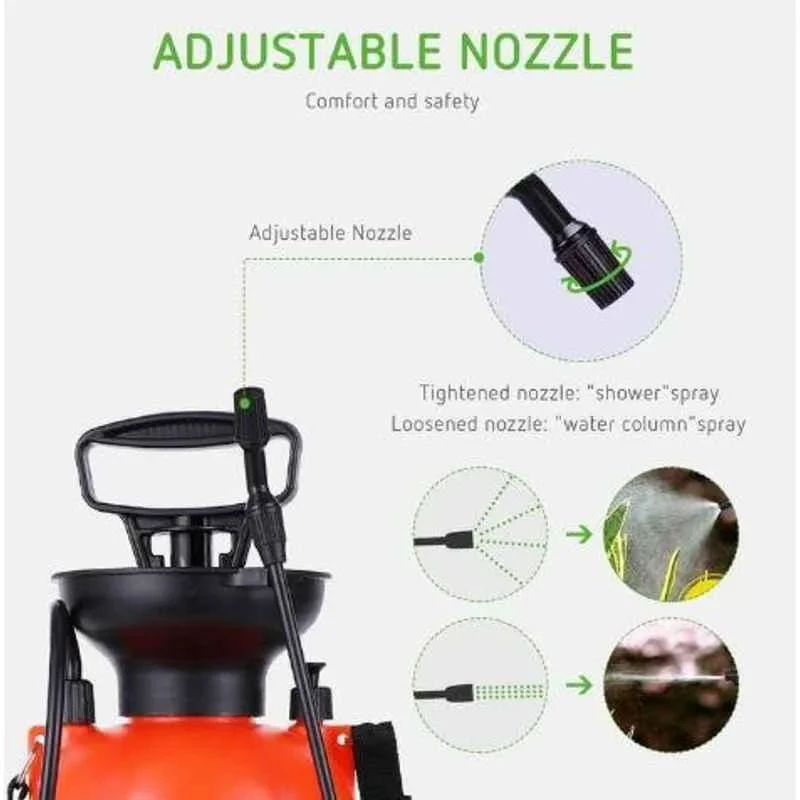 Neptune NF-5.0 5 Litre Red Hand Operated Garden Pressure Sprayer image-2