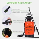 Neptune NF-5.0 5 Litre Red Hand Operated Garden Pressure Sprayer image-3