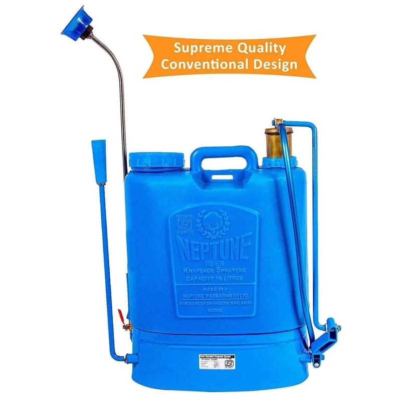 Neptune Hariyali-10 16 Litre Blue Knapsack Hand Operated Garden Sprayer image-1