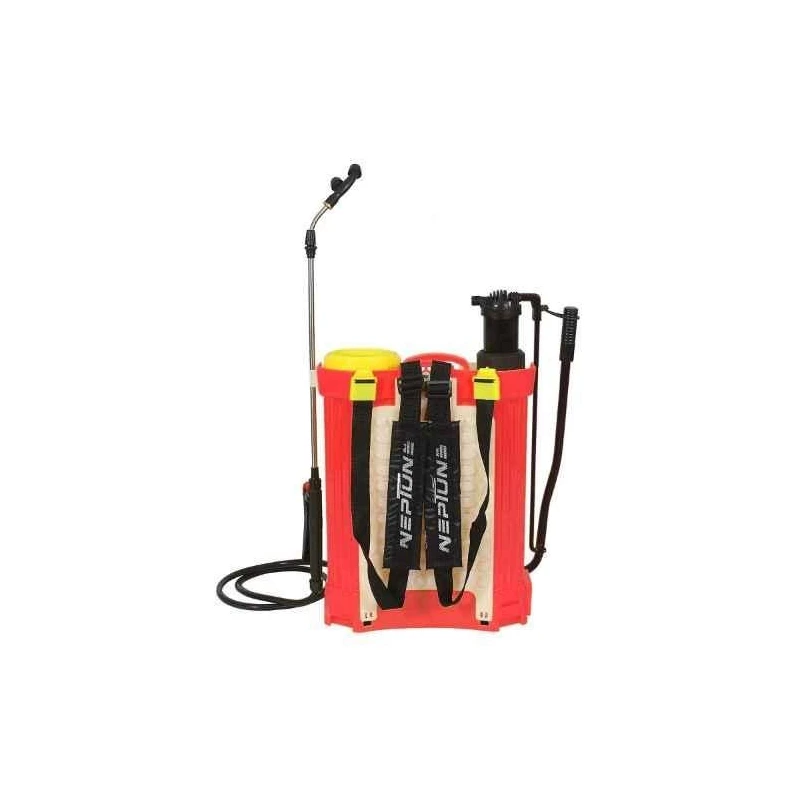Neptune BS-25 16L 12V 2-in-1 Hand Cum Battery Operated Knapsack Red Garden Sprayer image-1