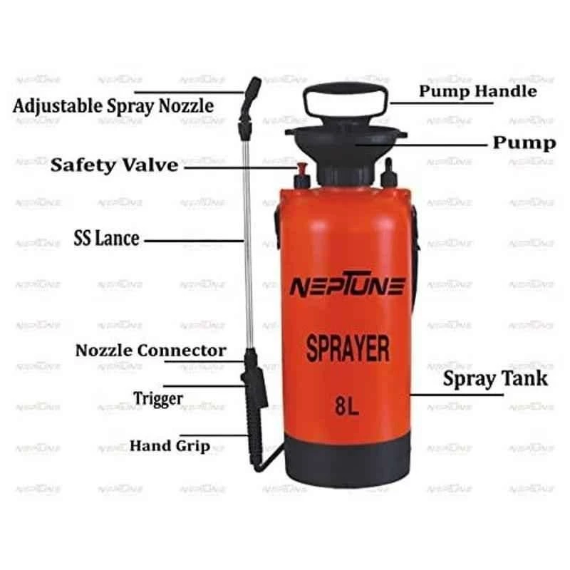 Neptune NF-8 8L Hand Operated Manual Pressure Sprayer image-2