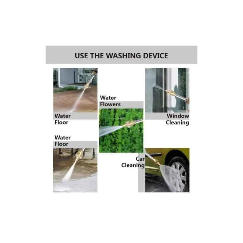 Neptune 120W Portable Double Water Pump High Pressure Car Washing Machine Kit for Car Washing