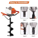 Neptune AG-63 3.5HP 63CC 2 Stroke Earth Auger with 6 inch Drill Bit image-3