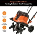 Neptune NC-40B 4Ah 20V Cordless Battery Powered Mini Tiller with Carbon Steel Blades image-6