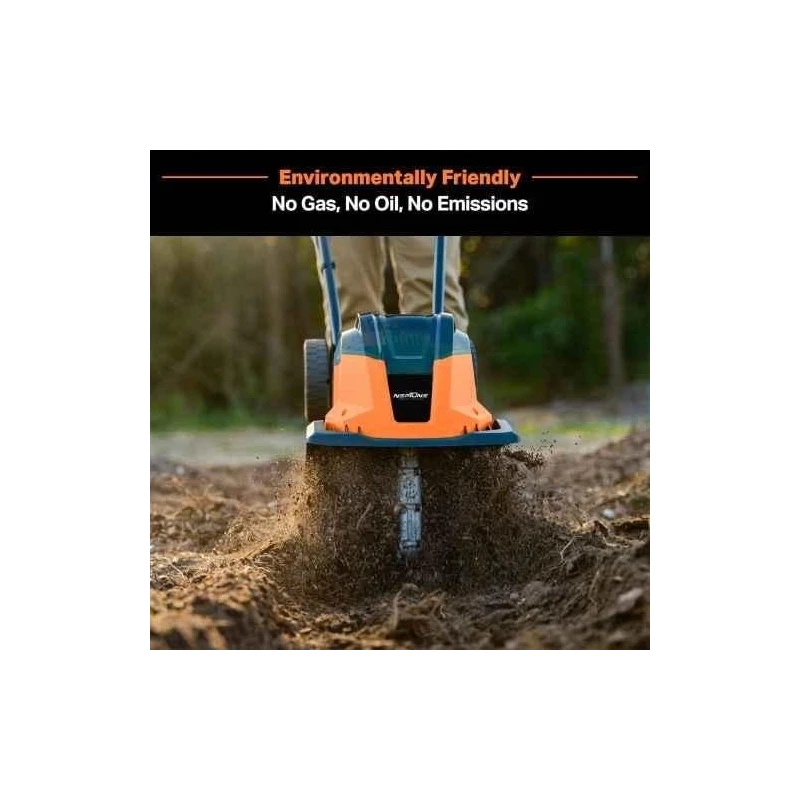 Neptune NC-40B 4Ah 20V Cordless Battery Powered Mini Tiller with Carbon Steel Blades image-7