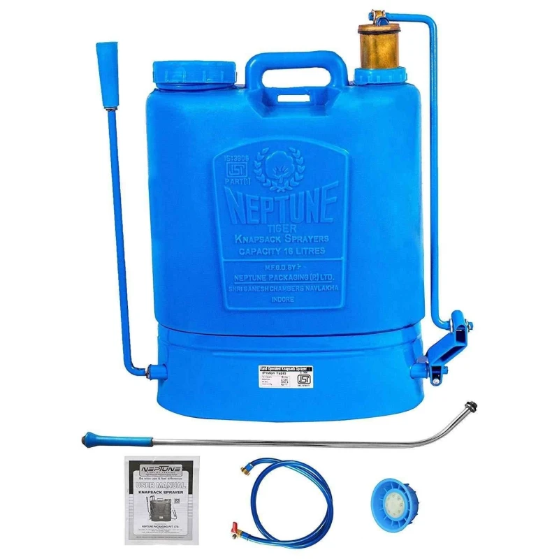Neptune Hariyali-08 16 Litre Blue Knapsack Hand Operated Garden Sprayer image-2