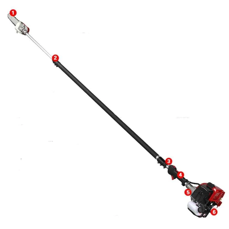 Neptune 26cc Telescopic Pole Pruner Saw with 12 Inch Cutting Bar image-1