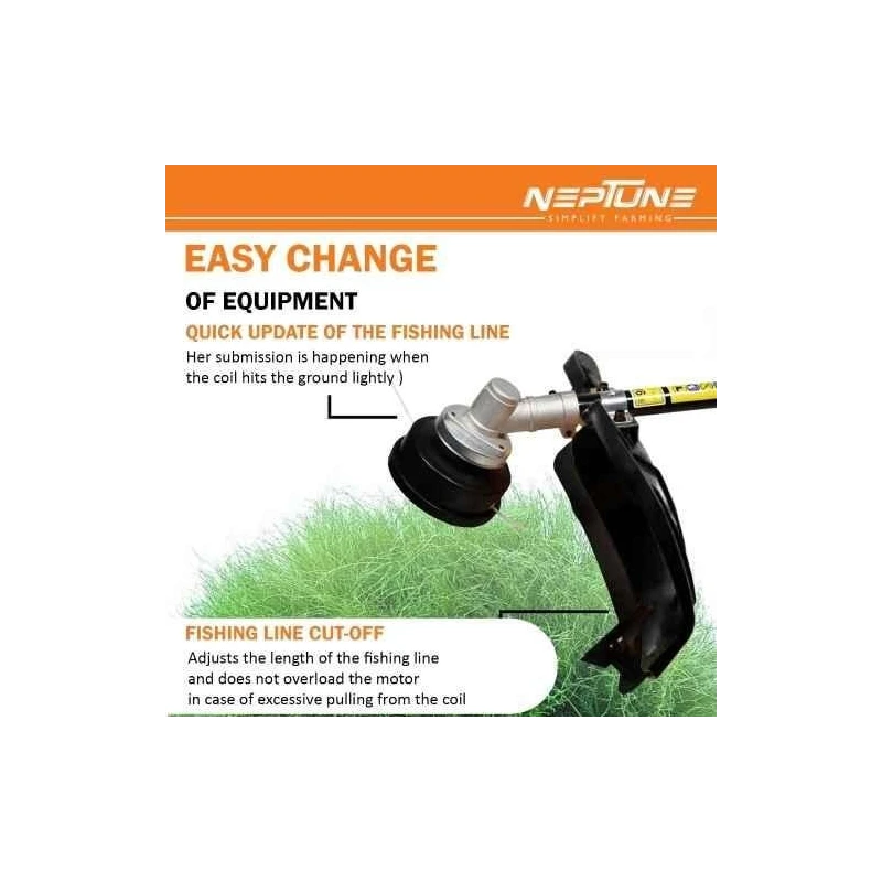 Neptune BC-1800E 1800W 7500rpm 2-in-1 Electric Grass Trimmer image-9