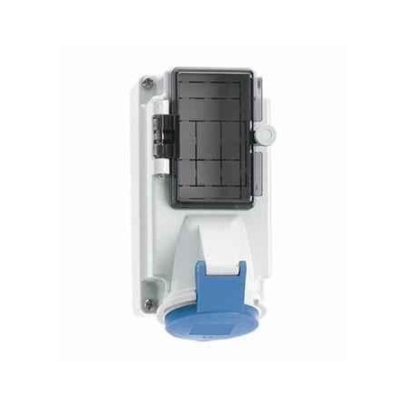Neptune 15030 32A 3 Pin IP44 Industrial Surface Mounting Socket Outlet with MCB Provision image-1
