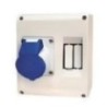 Neptune 903 16A 5 Pin Domestic AC/Industrial Plug & Socket Combined in Polycarbonate Enclosure