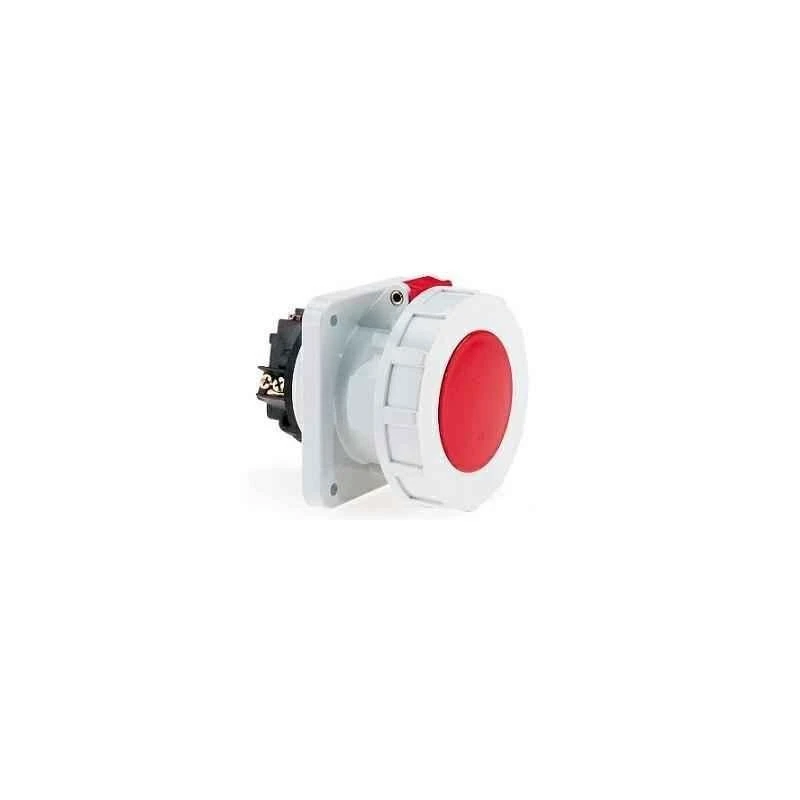 Neptune 13104 63A 5 Pin IP67 Industrial Panel Mounting Straight Socket Outlet image-1