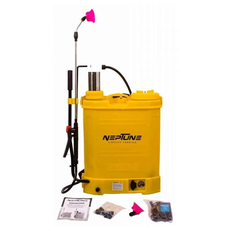 Neptune BS-21 Plus 16 Litre Yellow Battery Operated Knapsack Garden Sprayer image-2