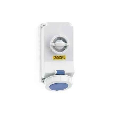 Neptune 1600 16A 3 Pin IP67 Industrial Surface Mounting Socket Outlet Interlocked image-1