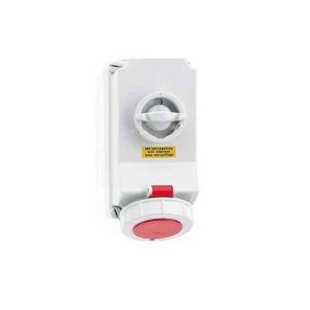 Neptune 1604 16A 5 Pin IP67 Industrial Surface Mounting Socket Outlet Interlocked image-1