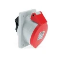 Neptune 63A 4 Pin IP44 Industrial Panel Mounting Angled Socket Outlet IP44 image-1