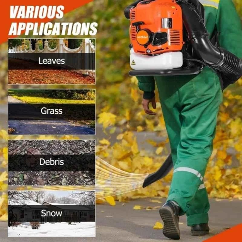 Neptune 4 Stroke 75.6cc Backpack Petrol Leaf Blower for Cleaning Dust