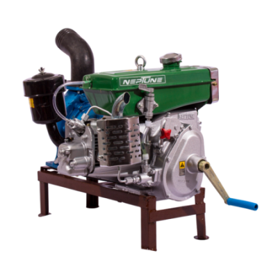 Neptune 4 HP 4 Stroke Horizontal Air Cooled Diesel Water Pump Set image-1