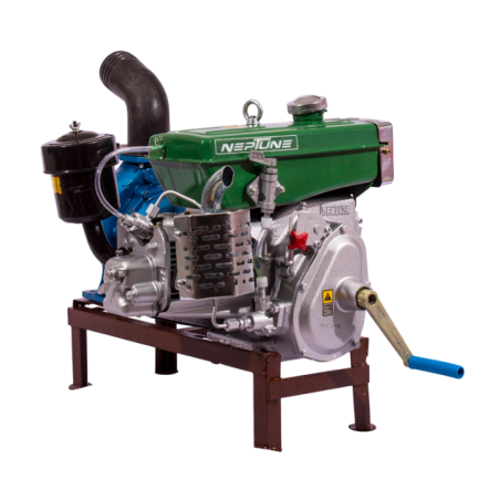 Neptune 4 HP 4 Stroke Horizontal Air Cooled Diesel Water Pump Set image-1