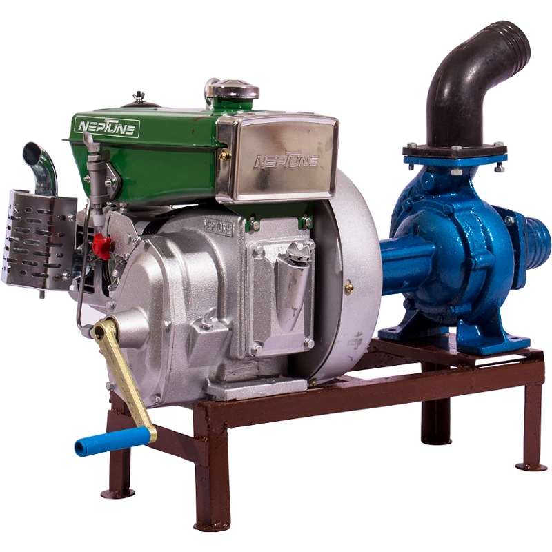 Neptune 4 HP 4 Stroke Horizontal Air Cooled Diesel Water Pump Set image-2