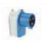 Neptune 231 16A 3 Pin IP44 Industrial Panel Mounting Angled Plug with Short Cable