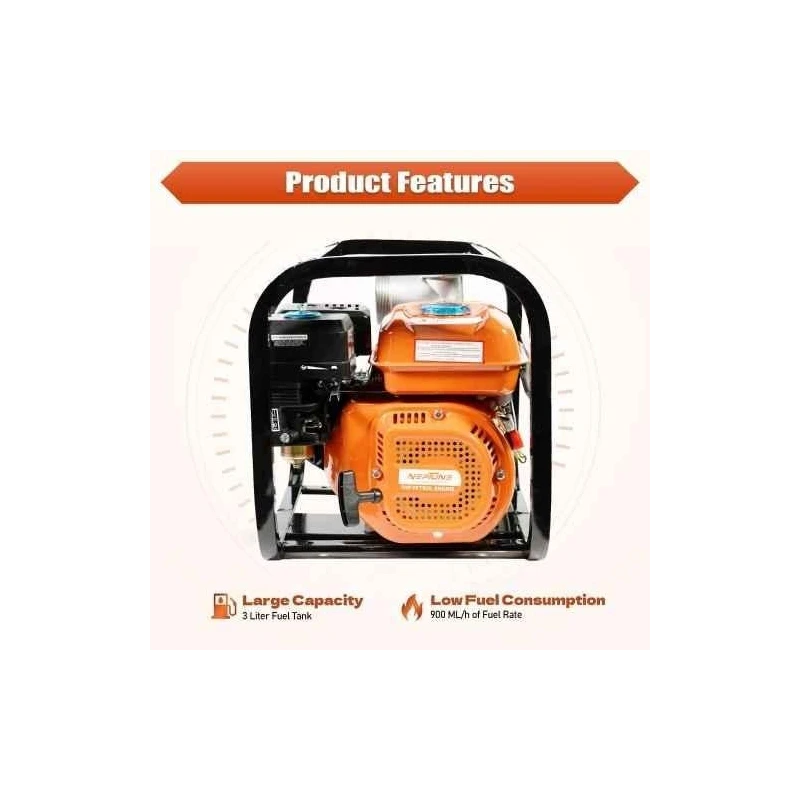 Neptune NPP-30 Pro 7HP 4 Stroke 196cc Petrol Water Pump Set image-7