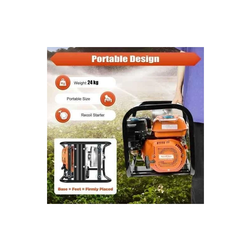 Neptune NPP-30 Pro 7HP 4 Stroke 196cc Petrol Water Pump Set image-8