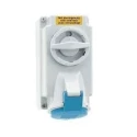 Neptune 1619 16A 3 Pin IP44 Industrial Surface Mounting Socket Outlet Interlocked image-1