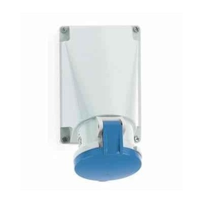 Neptune 1104 63A 3 Pin IP44 Industrial Surface Mounting Socket image-1