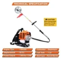 Neptune 2HP 52cc 2 Stroke Petrol Operated Backpack Multicrop Brush Cutter