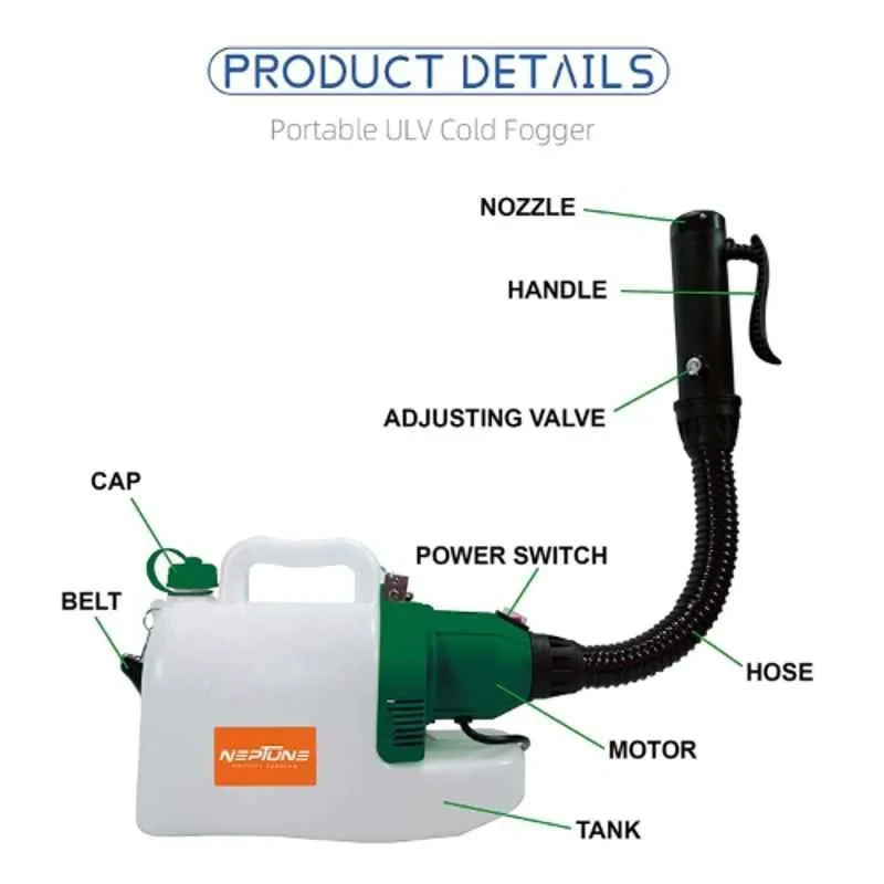 Neptune NEP-9800 1000W 8L Portable Electric ULV Cold Fogging Sprayer image-4