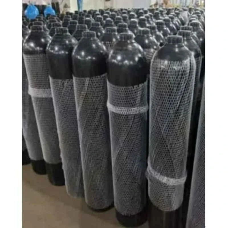 Safe Pro 47L Magne Steel Black Empty Jumbo Oxygen Cylinder with Valve image-2