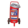 Safe Pro 25kg Inside Cartridge Type ABC Higher Capacity Trolley Mounted Dry Chemical Powder Type Fire Extinguisher