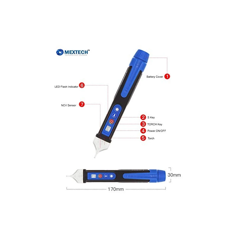 Buy Mextech Non-Contact Voltage Detector EM18C at Best Prices
