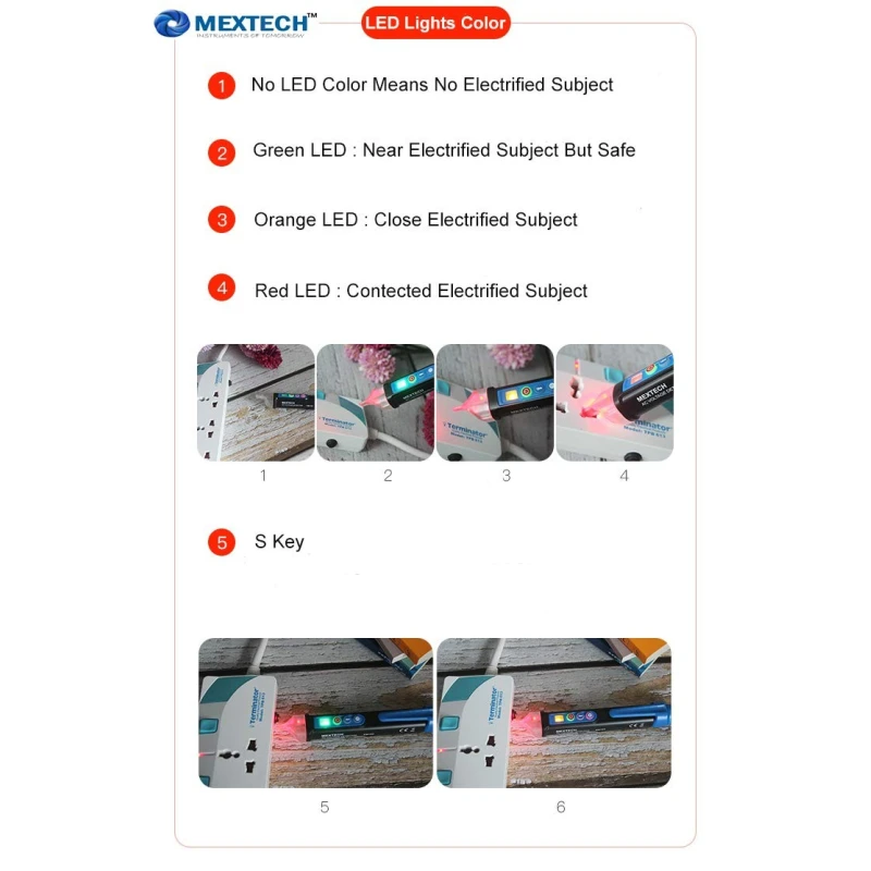 Buy Mextech Non-Contact Voltage Detector EM18C at Best Prices