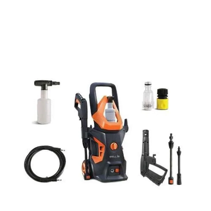 iBELL 1600W High Pressure Car Washing Machine in Black and Orange with 130bar Output Wind-55 image-2