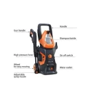 iBELL 1600W High Pressure Car Washing Machine in Black and Orange with 130bar Output Wind-55 image-3
