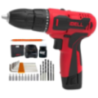 iBELL 12V DC Red Cordless Driver Drill 1500mAh with 1 Charger 1 Battery and 32 Accessories IBL CD12-74