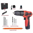 iBELL 12V DC Red Cordless Driver Drill 1500mAh with 1 Charger 1 Battery and 32 Accessories IBL CD12-74 image-2