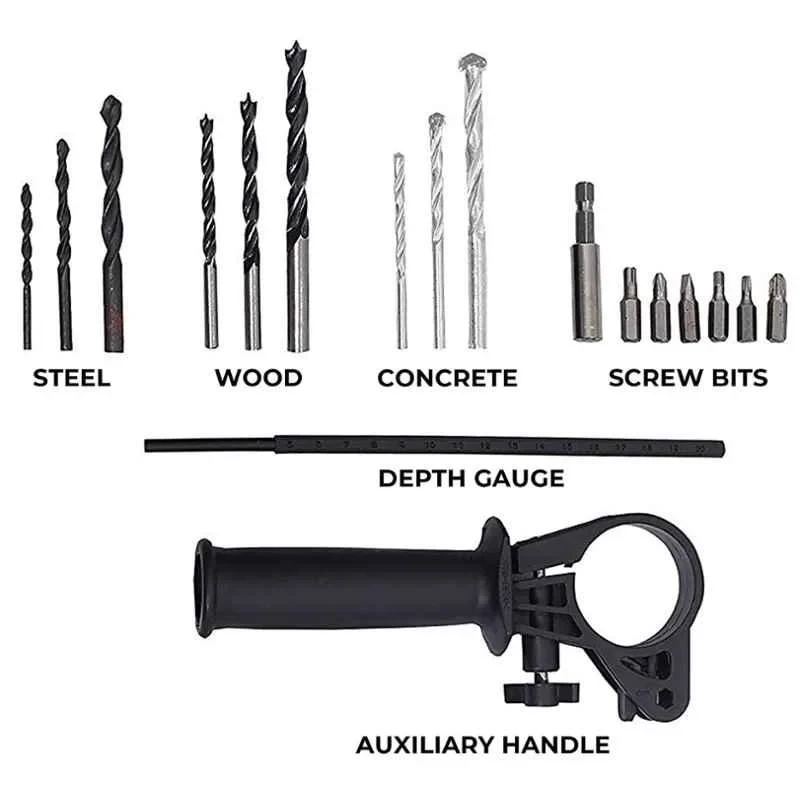 iBELL 13mm Red Impact Drill 650W IBL ID13-80 image-4