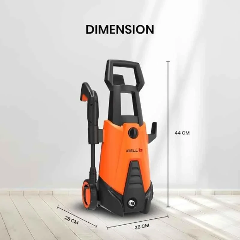 iBELL 1400W 100bar Black and Orange High Pressure Car Washing Machine Wind-66 image-6