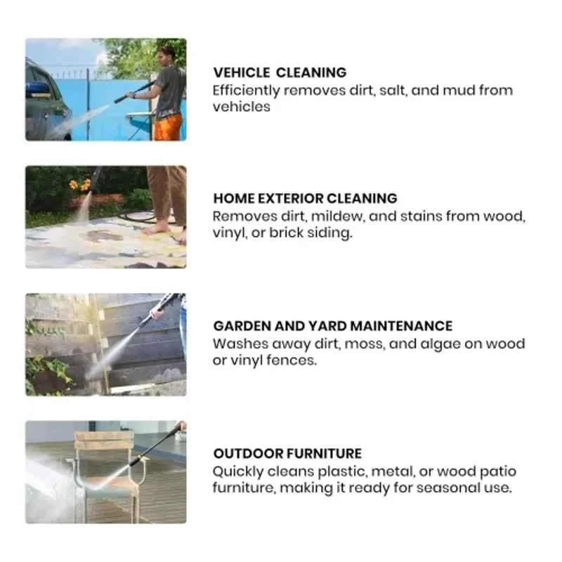 iBELL 1400W 100bar Black and Orange High Pressure Car Washing Machine Wind-66 image-7